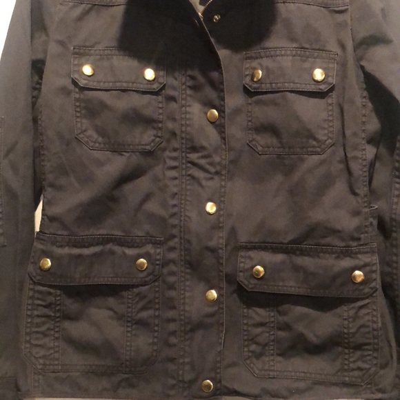 J. crew dark army green utility/field jacket. Size S - Picture 3 of 8